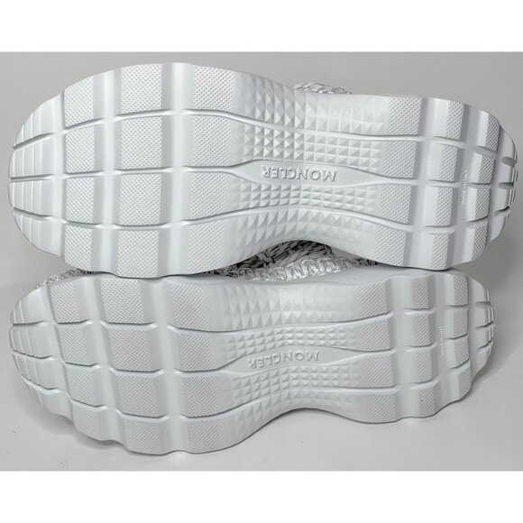 Moncler | Belay Woven Open Toe Sandals in Light Grey - Picture 4 of 8